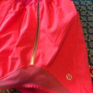 Lululemon 4” running shorts - orange